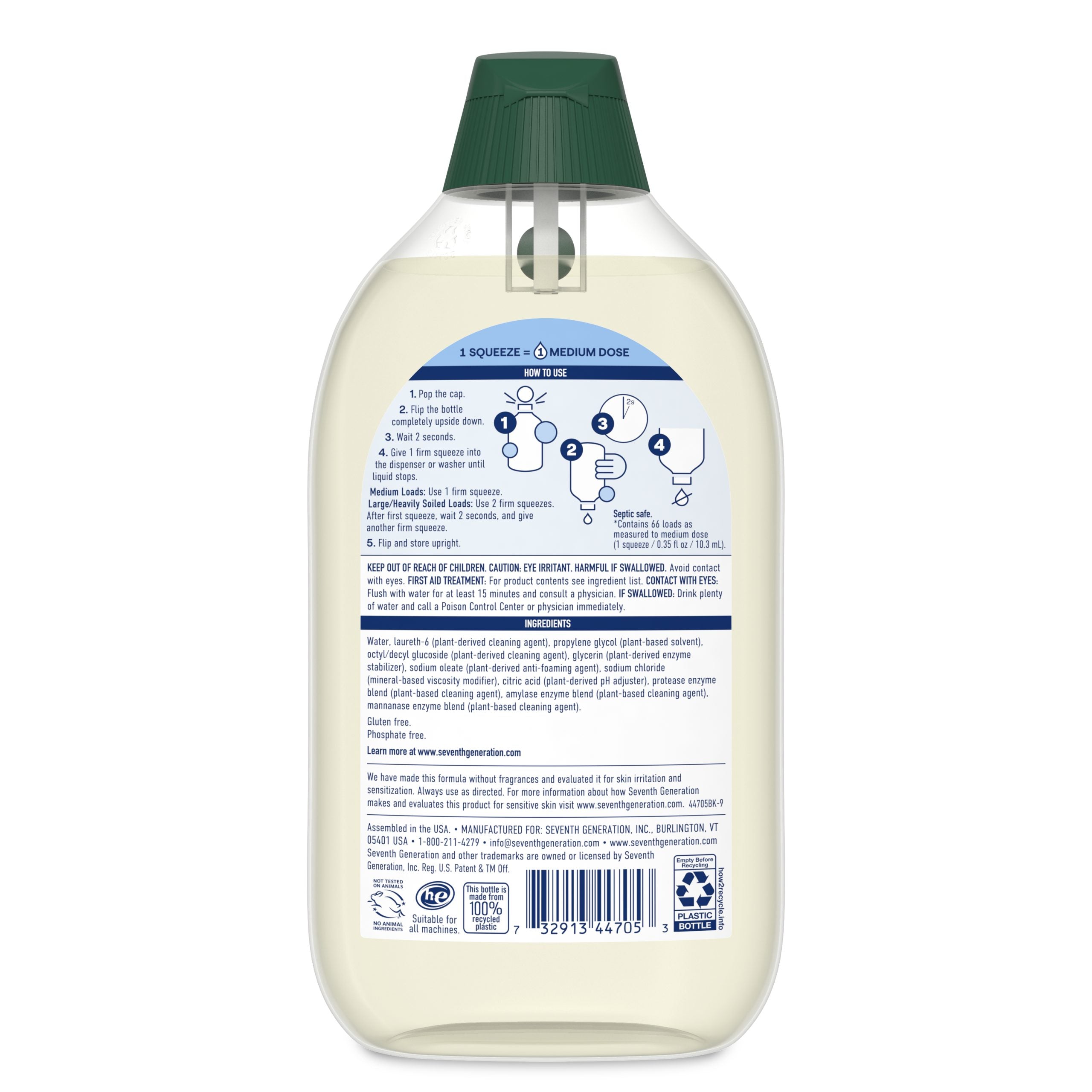EasyDose™ Ultra Concentrated Laundry Detergent - Free & Clear Fabric Care Essential
