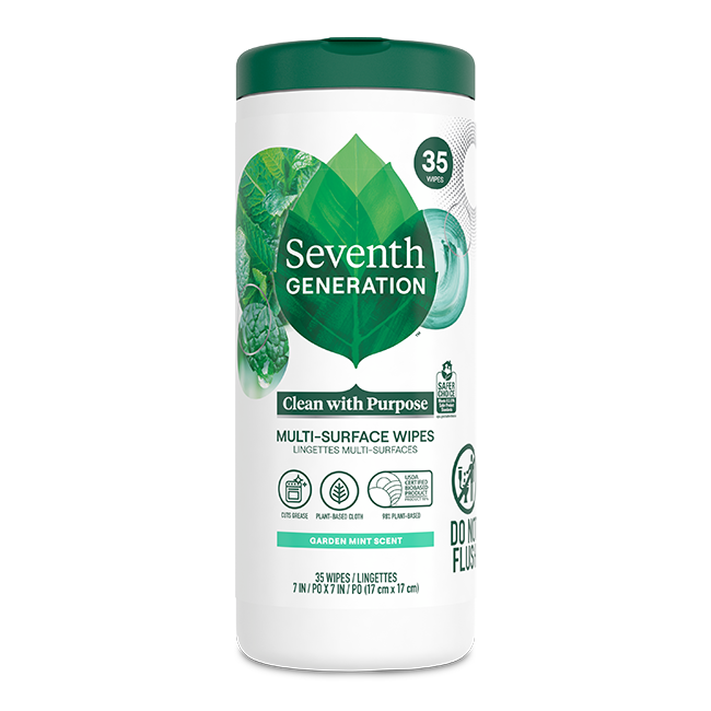 Multi-Surface Wipes - Garden Mint Surface Care Essential