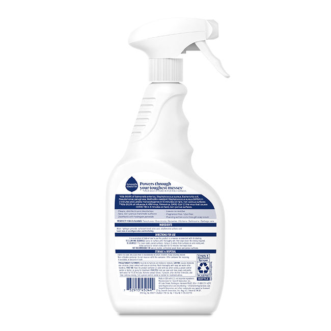 Disinfecting Hydrogen Peroxide Cleaner - Fragrance Free Surface Care Essential