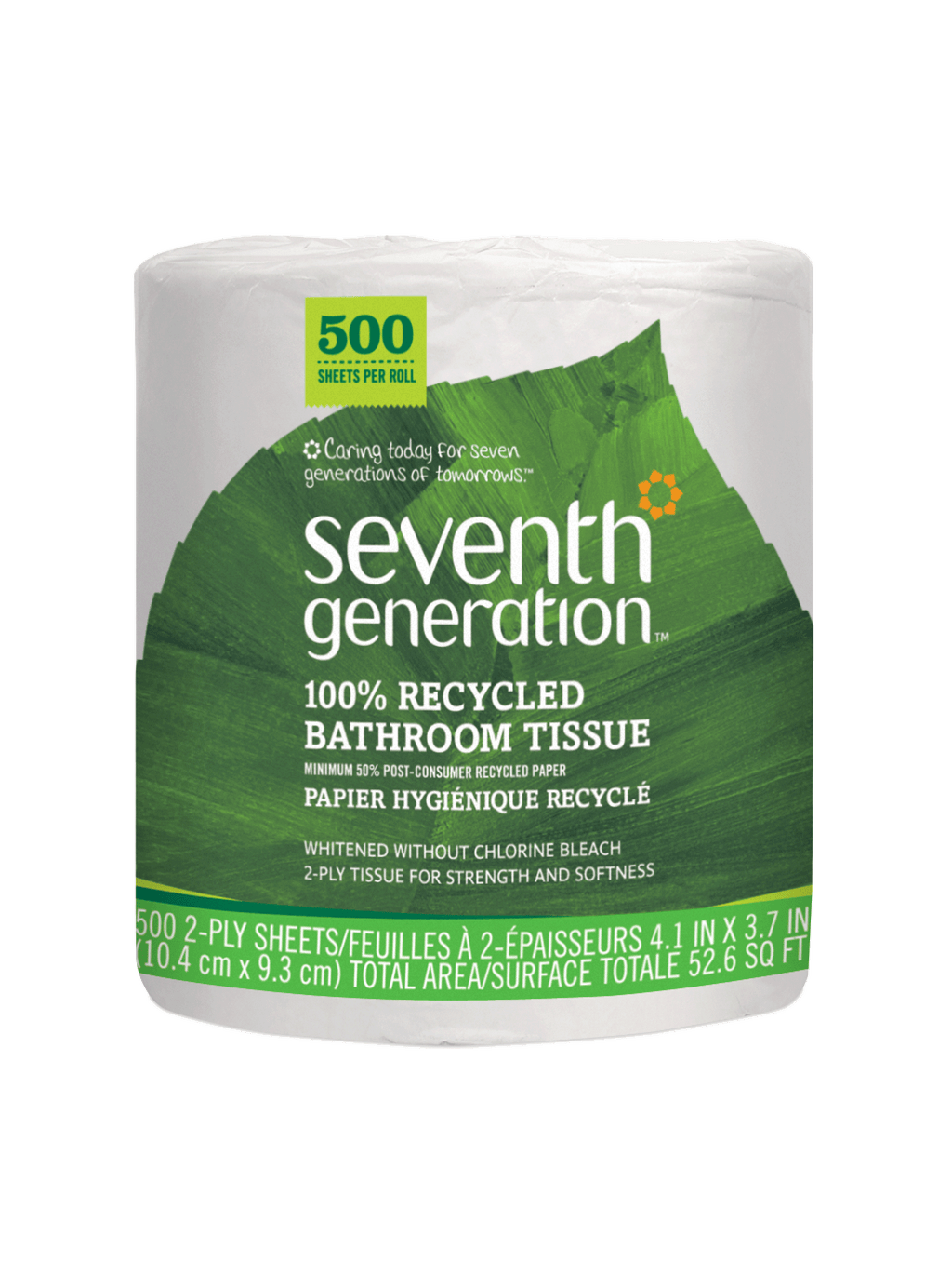 100% Recycled Bathroom Tissue 2-ply - 500 Sheets Bathroom Care Essential