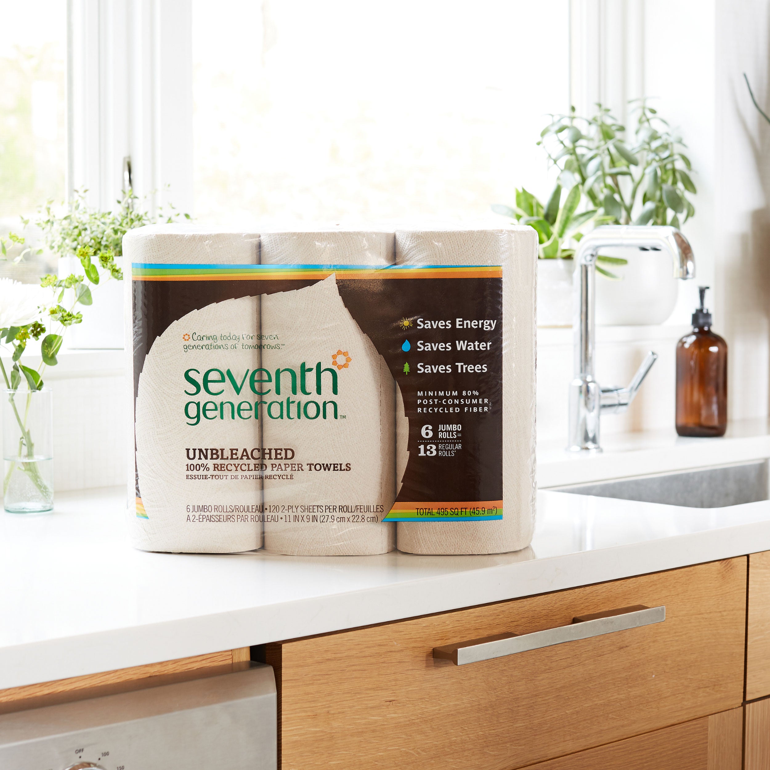100% Recycled Paper Towels Unbleached Fabric Care Essential