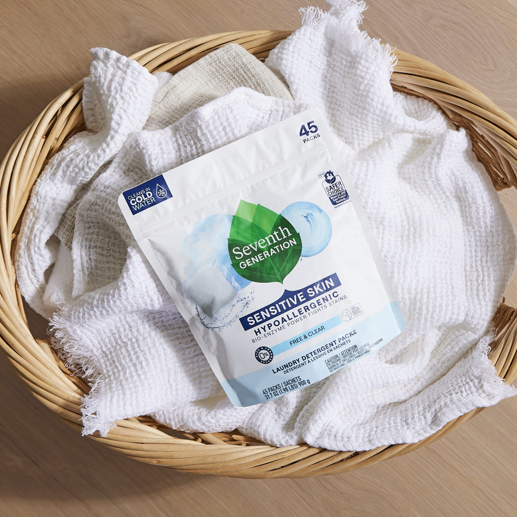 Laundry Detergent Packs - Free & Clear Fabric Care Essential