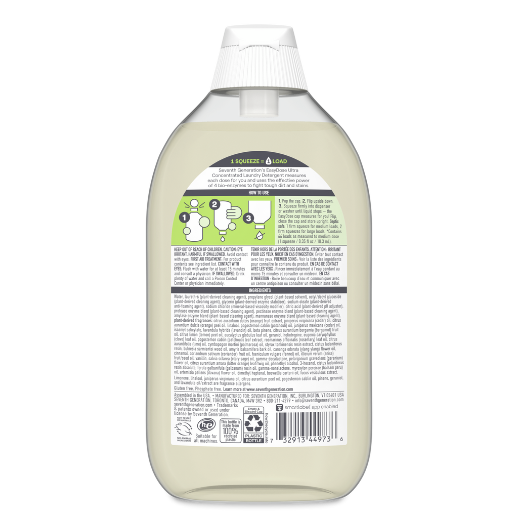 EasyDose™ Power+™ Ultra Concentrated Laundry Detergent - Clean Scent Fabric Care Essential