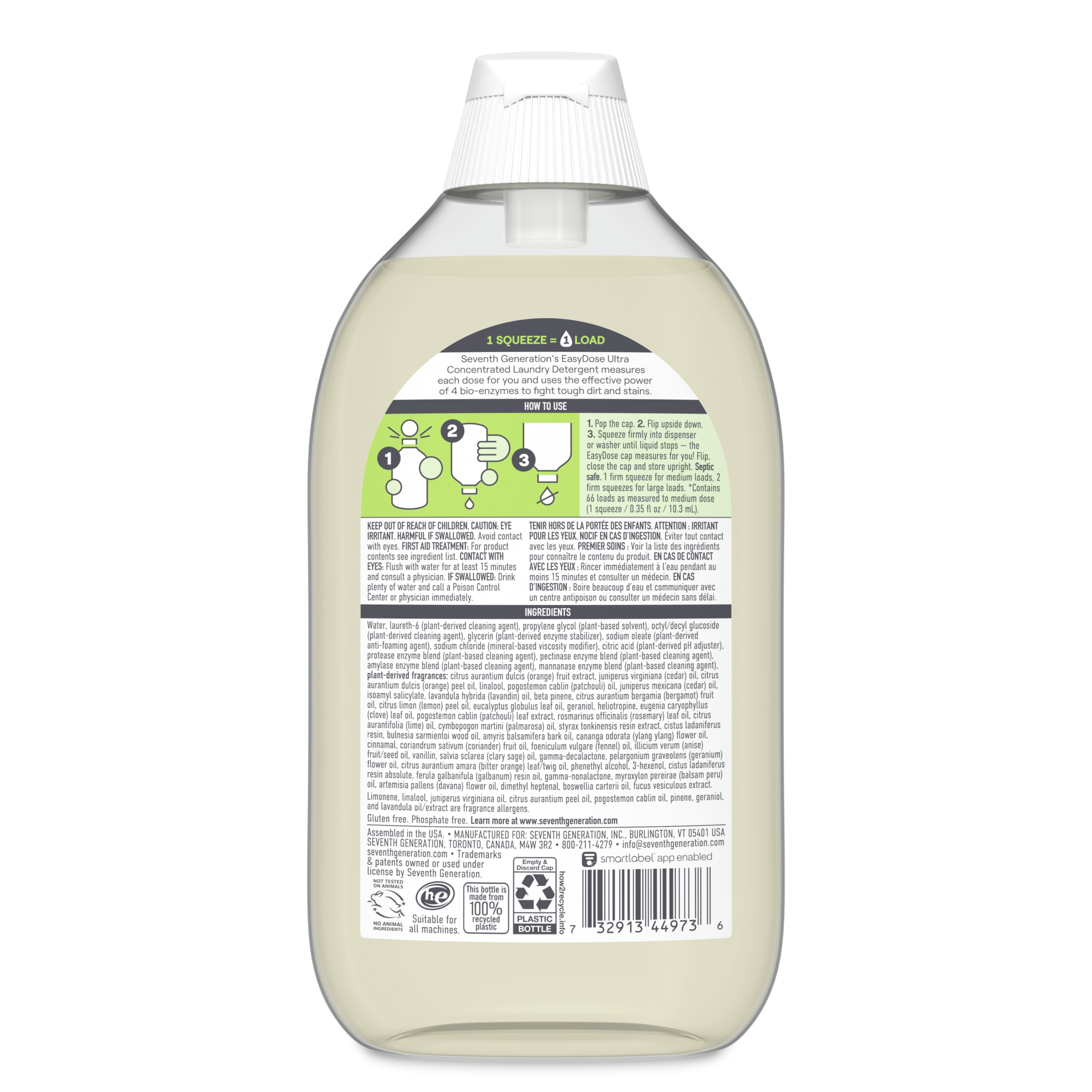 EasyDose™ Power+™ Ultra Concentrated Laundry Detergent - Clean Scent Fabric Care Essential