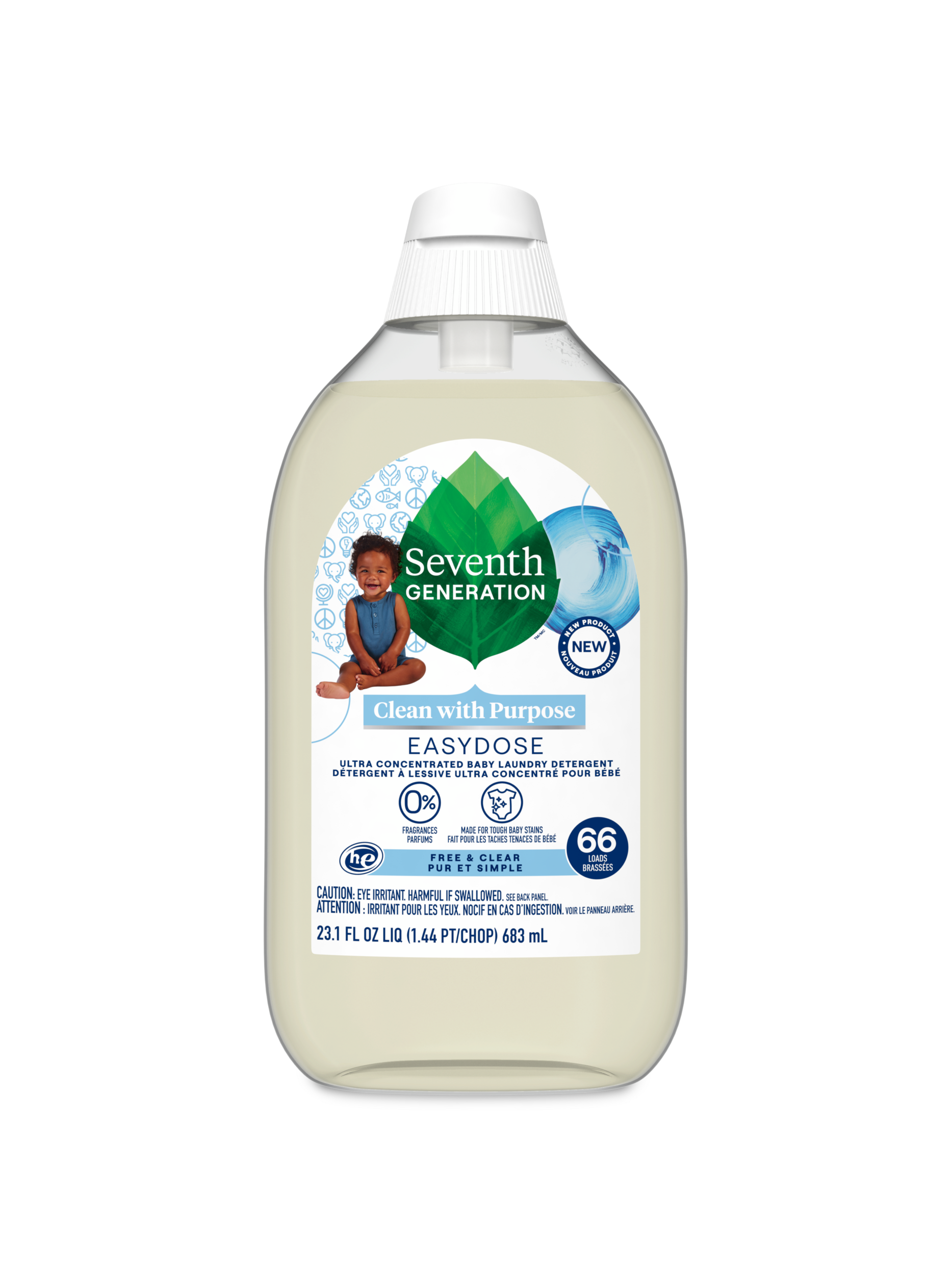 EasyDose™ Ultra Concentrated Baby Laundry Detergent - Free & Clear Fabric Care Essential