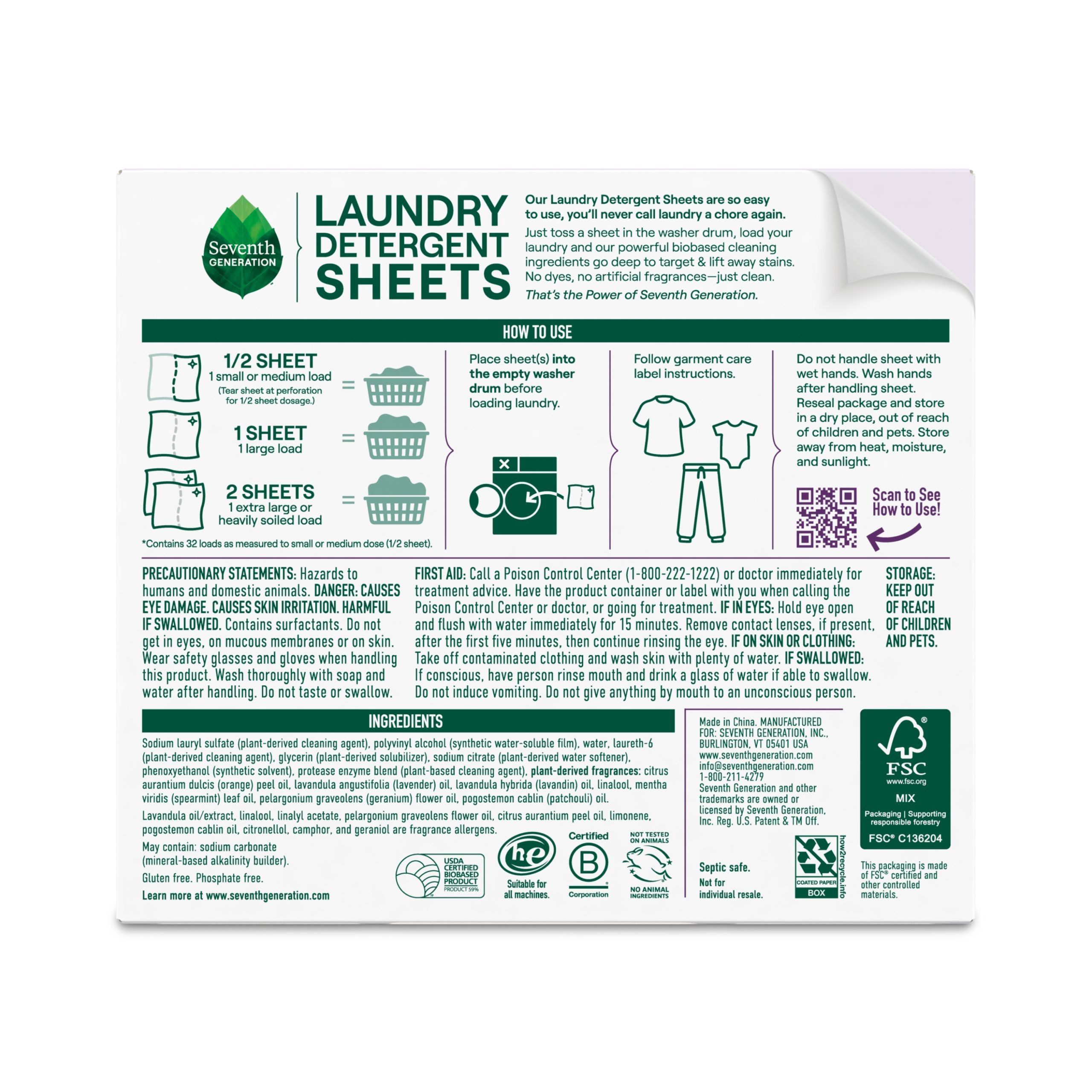 Laundry Detergent Sheets - Fresh Lavender Fabric Care Essential