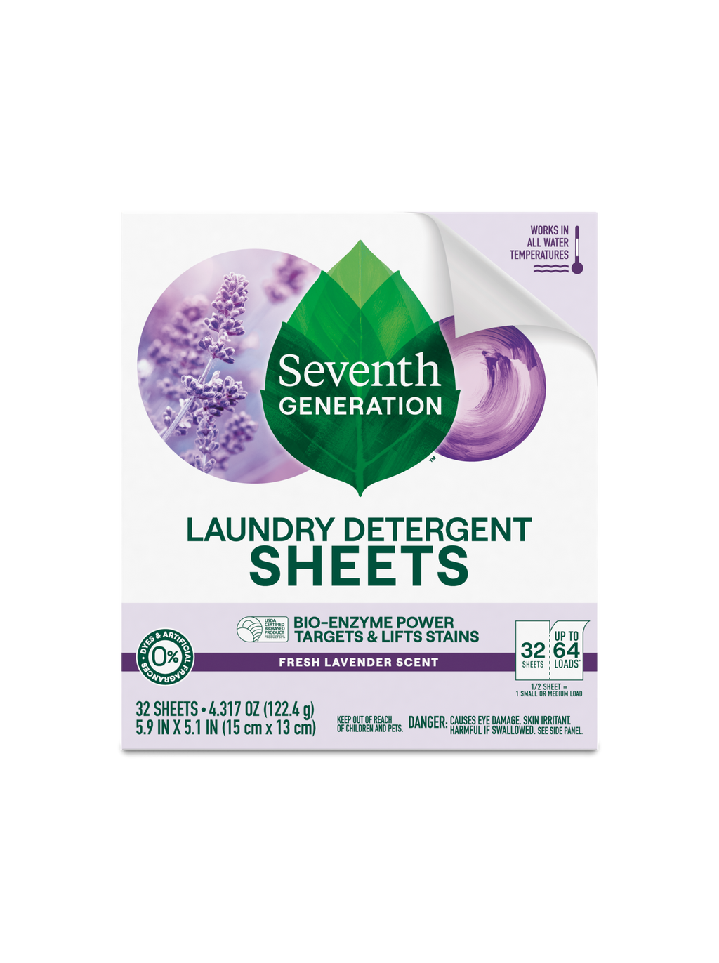 Laundry Detergent Sheets - Fresh Lavender Fabric Care Essential
