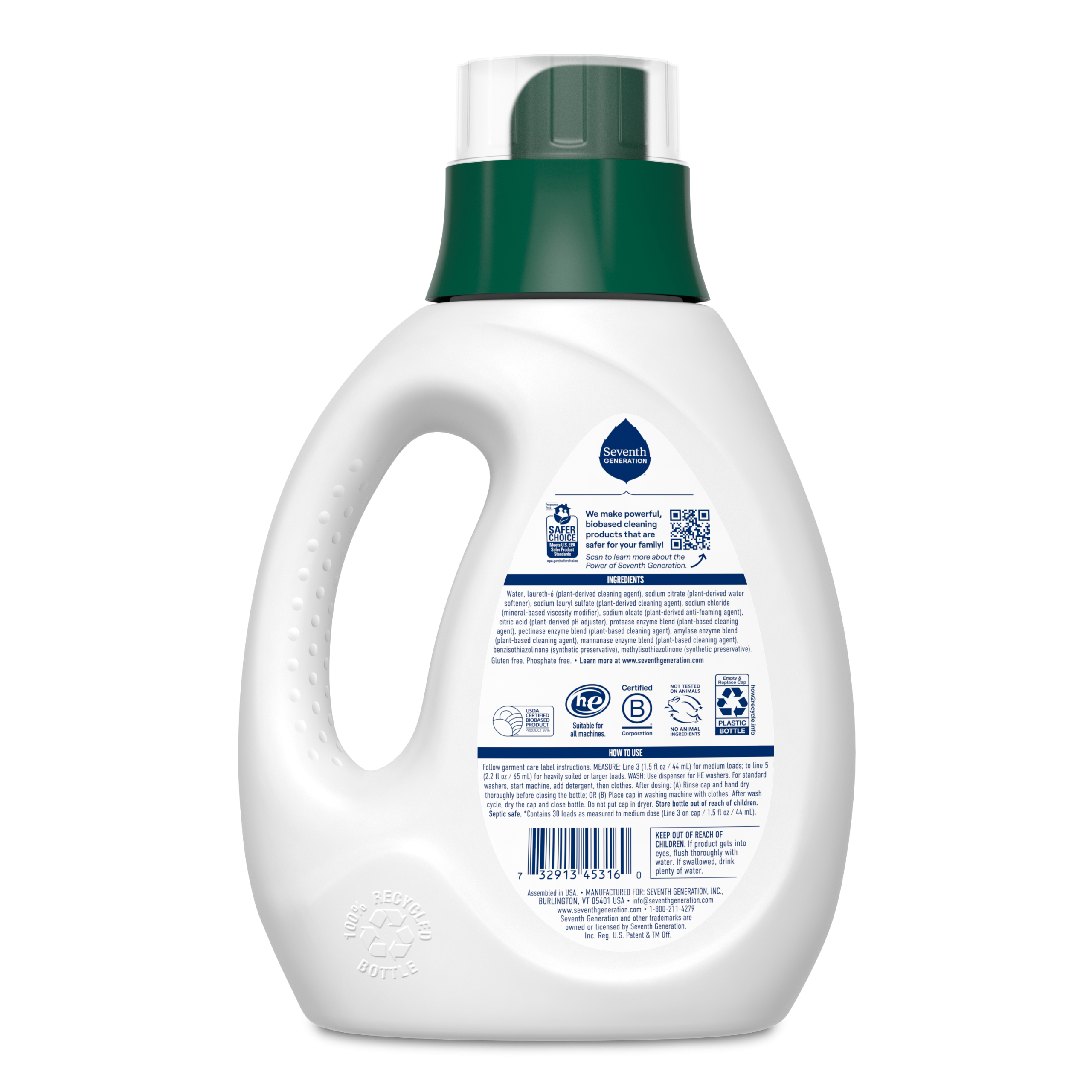 Free & Clear Baby Laundry Detergent - Fragrance Free Fabric Care Essential