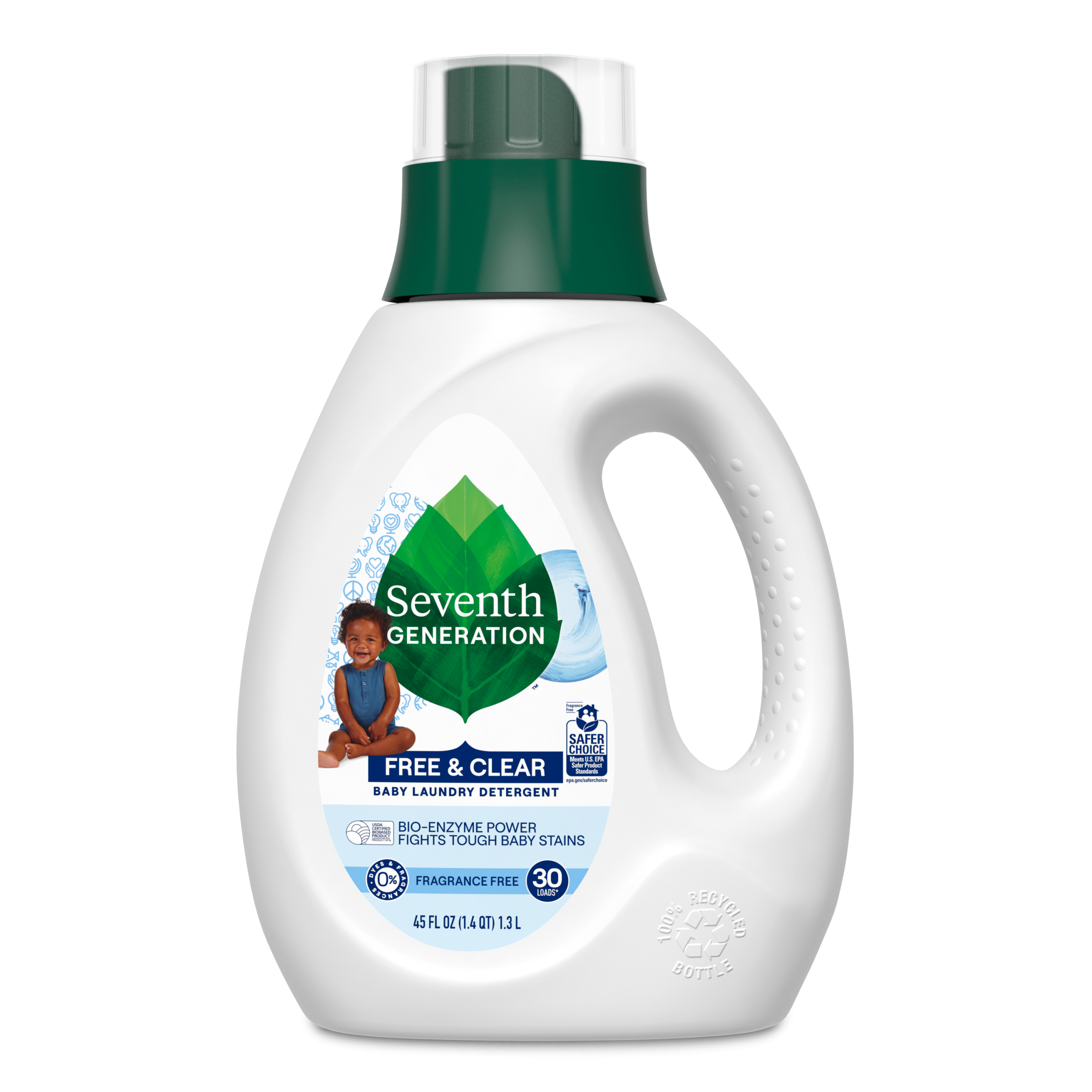 Free & Clear Baby Laundry Detergent - Fragrance Free Fabric Care Essential