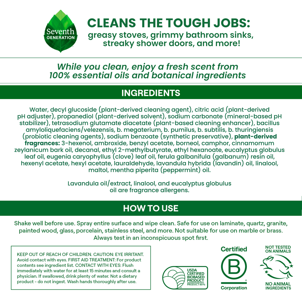 Ultra Deep Probiotic Multi Surface Cleaner - Lavender & Lily Surface Care Essential