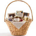 Handwoven Medium Mother's Day Gift Basket 20in Basket w/Collapsible Handle