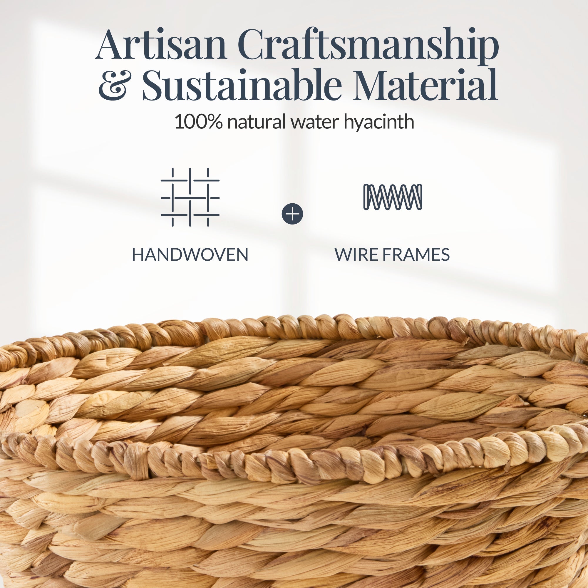 Handwoven Medium Mother's Day Gift Basket 20in Basket w/Collapsible Handle