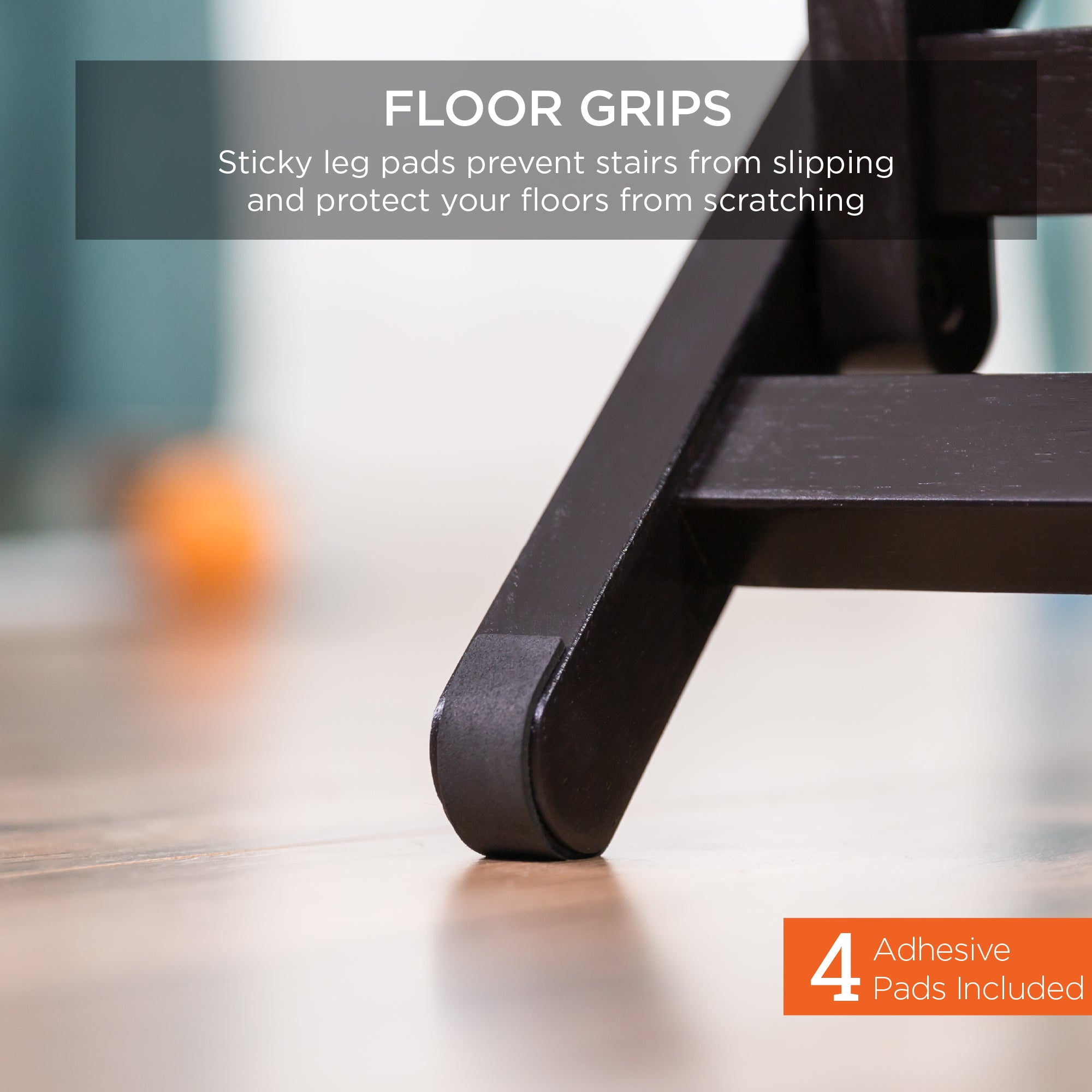 Foldable Adjustable Non-Slip Wide Wooden Carpeted Pet Step Stairs