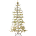 Green Pre-Lit Sparse Flocked Christmas Tree w/ 2-in-1 LEDs Cordless Connection